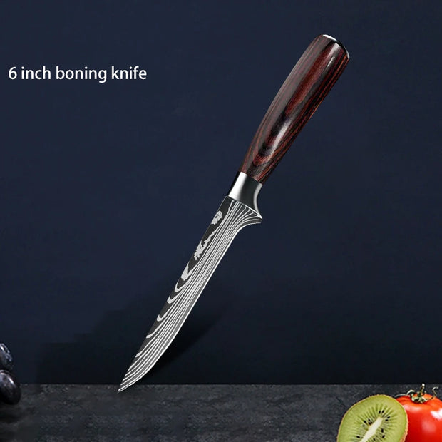 Professionele Keukenmessen - 10-delige Messenset - japanse messen - Messensets - QUORE