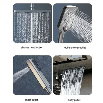 Digitale Thermostaat Douchekraan – Thermostaatkraan Douche – Digitale Douchekraan – Regendouchekraan – Elektronische Douchekraan – LED Temperatuur Display – Koper Materialen