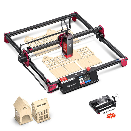 CNC Laser Graveermachine – Laser Cutter – Laser Graveerder – Laser Snijmachine – Laser Etser – 40x43 cm Werkoppervlak – 10 Watt Laservermogen – 3,5” Touchscreen – Offline Bediening
