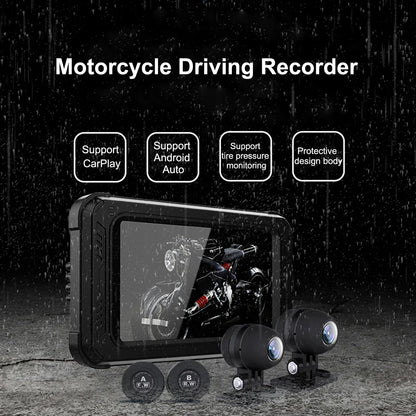 Motor Navigatie – Motornavigatie – GPS Systeem – Motor GPS Navigator – Motorfiets Navigatie – 5 Inch Scherm – Draadloze Apple CarPlay & Android Auto