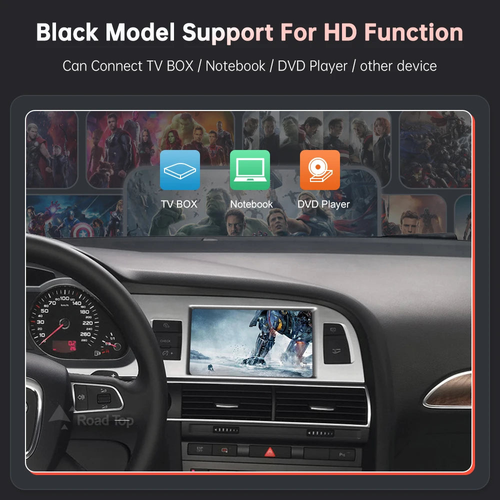 Draadloze CarPlay Android Auto Interface – Multimedia Systeem – Smartphone Integratie – Mirror Link – AirPlay – 3Gmmi Variant – USB Media Afspelen – Stuurwielbediening Ondersteuning