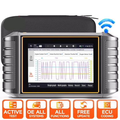 Autodiagnose Scanner – Foutcode Scanner – OBD2 Scanner – Auto Diagnose Tool – 5.5-Inch Touchscreen – Wi-Fi En Bluetooth - QUORE