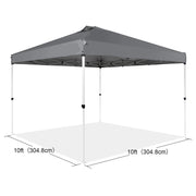 Canopy Tent - Canopy - Party Tent - Canopy Awning - Canopy - Pop Up Canopy Tent - with Portable Roll Bag and 4 Sandbags Waterproof and Sun-Proof Gazebo - 10x10ft Grey