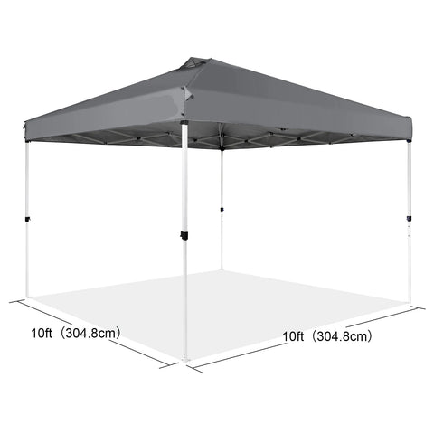 Canopy Tent - Canopy - Party Tent - Canopy Awning - Canopy - Pop Up Canopy Tent - with Portable Roll Bag and 4 Sandbags Waterproof and Sun-Proof Gazebo - 10x10ft Grey