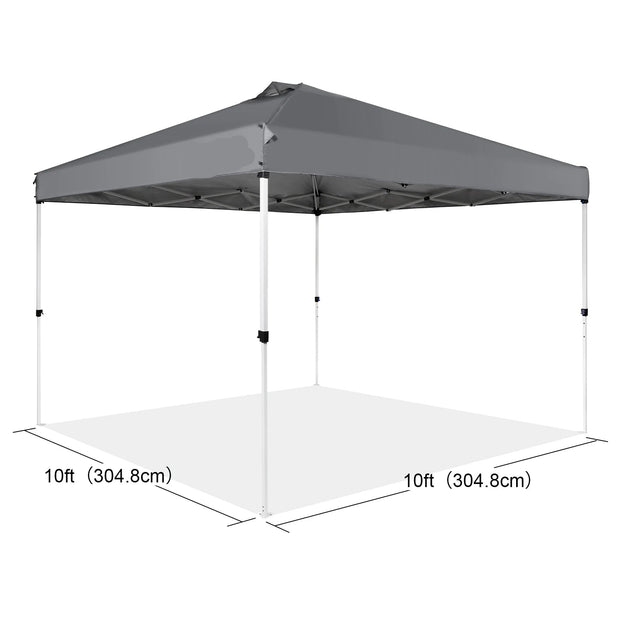 Canopy Tent - Canopy - Party Tent - Canopy Awning - Canopy - Pop Up Canopy Tent - with Portable Roll Bag and 4 Sandbags Waterproof and Sun-Proof Gazebo - 10x10ft Grey