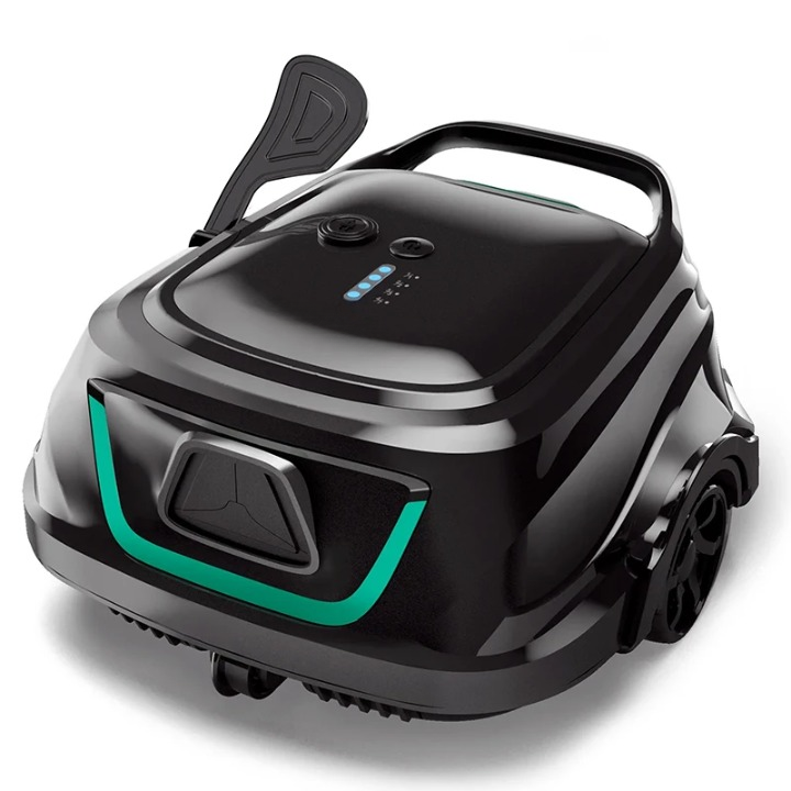 Zwembadstofzuigers - Zwembadrobot - Draadloos Zwembadreiniger - met Slimme Navigatie - voor Automatisch Parkeren - Dubbellaags Filtratie - 120min. Looptijd - 2600mAh - 33W - Zwart - QUORE