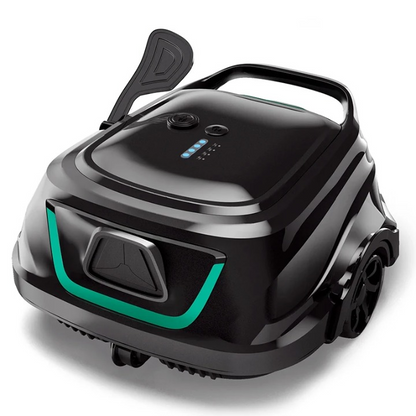Zwembadstofzuigers - Zwembadrobot - Draadloos Zwembadreiniger - met Slimme Navigatie - voor Automatisch Parkeren - Dubbellaags Filtratie - 120min. Looptijd - 2600mAh - 33W - Zwart - QUORE