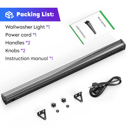 LED Wash Light – RGB Wall Washer – Stage Lighting – DJ Verlichting – Feestlamp – 4 Stuks – 36W Vermogen – DMX512 Besturing