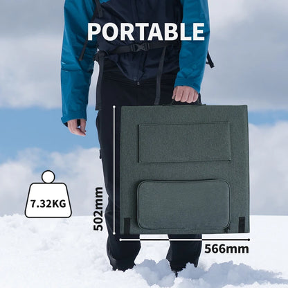 Opvouwbaar Zonnepaneel – Mobiel Zonnelader – Campingpaneel – Draagbaar Solar Paneel – 220W Vermogen – Hoog Rendement 24%