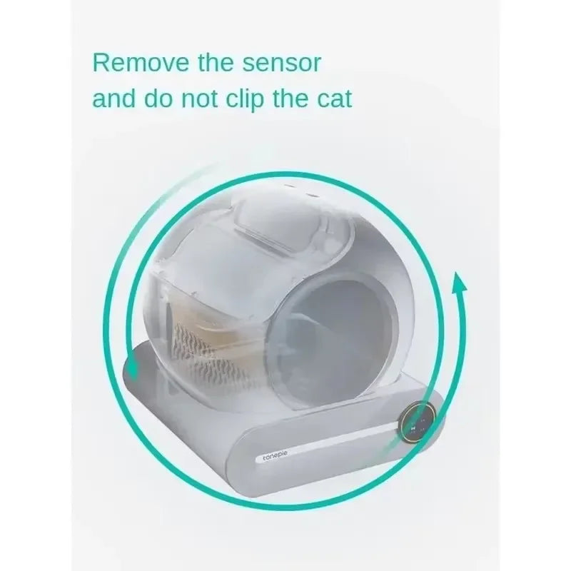 Automatische Kattenbak - Slimme Kattenbak - Zelfreinigende Kattenbak - App-gestuurd - 65L - Katten Toilet Systeem - Extra Grote - voor Katten