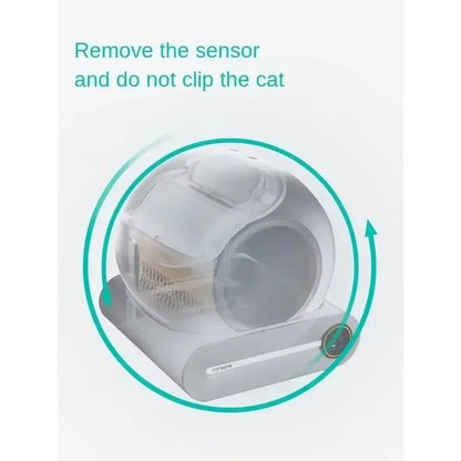 Automatische Kattenbak - Slimme Kattenbak - Zelfreinigende Kattenbak - App-gestuurd - 65L - Katten Toilet Systeem - Extra Grote - voor Katten