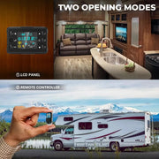Zuidid - Dieselkachel - Alles-in-één luchtverwarmer met LCD - Afstandsbediening - Laag geluidsniveau - voor auto's, vrachtwagens, campers - 5kW - 12 V - Zwart