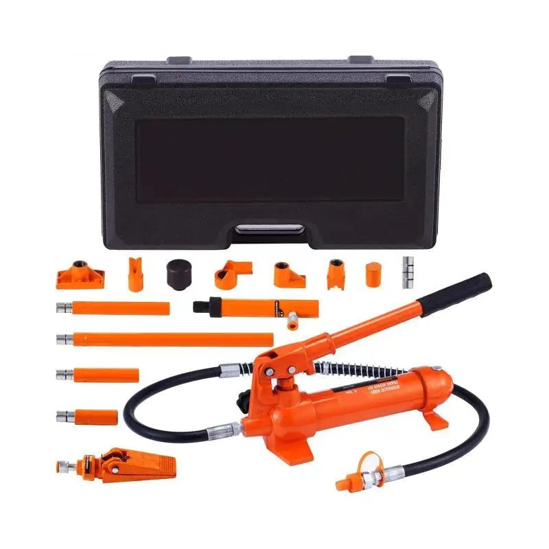 Hydraulische Porta Power Set – Hydraulische Krik – Hydraulische Spreider – Power Set – Reparatieset – 10 Ton Draagvermogen – Stalen Cylinder - QUORE