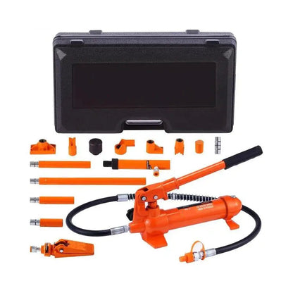 Hydraulische Porta Power Set – Hydraulische Krik – Hydraulische Spreider – Power Set – Reparatieset – 10 Ton Draagvermogen – Stalen Cylinder - QUORE