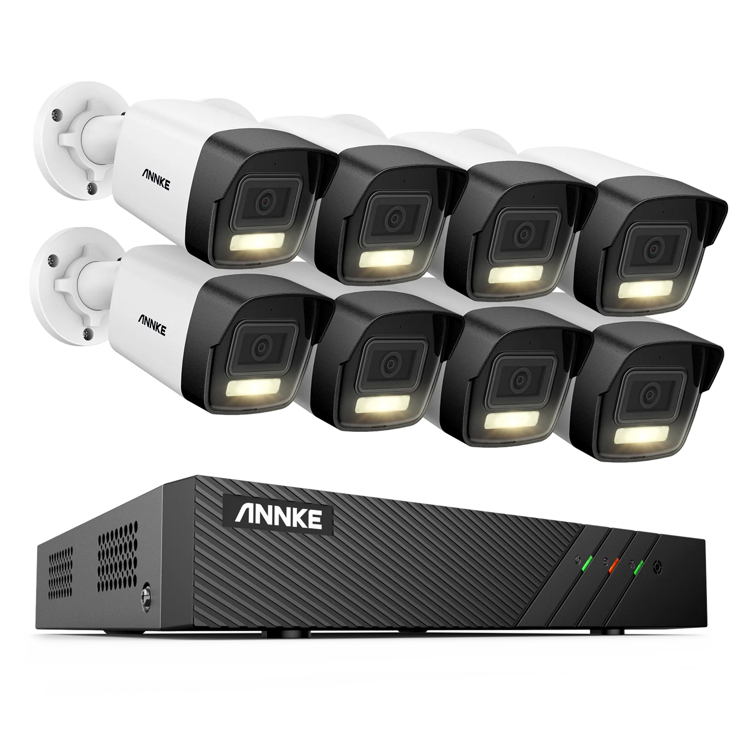 Beveiligingscamera Set – Bewakingscamera – Camerabeveiliging – NVR Systeem – 8 Kanaals IP Camera Set – 6MP Resolutie – 2TB Ingebouwde Opslag
