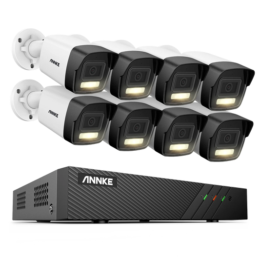 Beveiligingscamera Set – Bewakingscamera – Camerabeveiliging – NVR Systeem – 8 Kanaals IP Camera Set – 6MP Resolutie – 2TB Ingebouwde Opslag