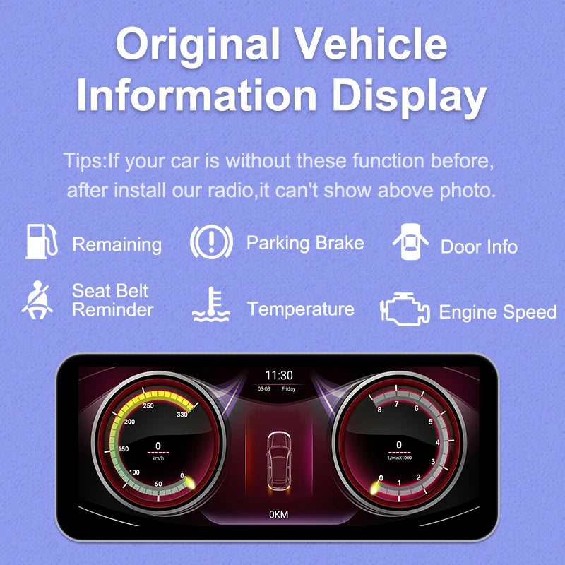 Multimedia Speler – Touchscreen Navigatie Systeem – Auto Radio – Infotainment Unit – Android 13 Systeem – 10,25 Inch Scherm – Draadloos CarPlay & Android Auto