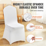 Chair Cover - Dining Chair Covers - Stretch Chair Covers - Chair Covers - Universal Cover - Spandex - Removable Chair Cover - 200 pcs - White