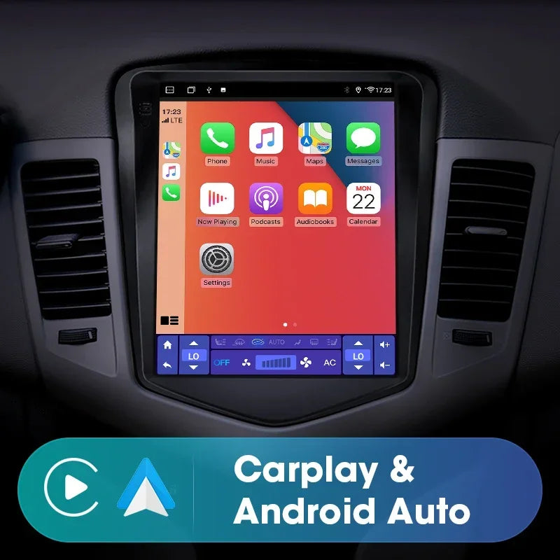 Auto Multimedia Speler - Voor Chevrolet Cruze 2008-2014 - 1GB32GB - 4 Core - 12 EQ - Carplay Scherm - Navigatiesysteem Auto - Multimedia Autoradio - Zwart