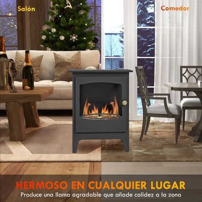 Bio-ethanol Haard – Vrijstaande Haard – Ethanol Kamin – Sfeerverwarming – Vuurkorf – Compact 39x26x54 cm – Rookvrij & Veilig Met RVS Blusser - QUORE