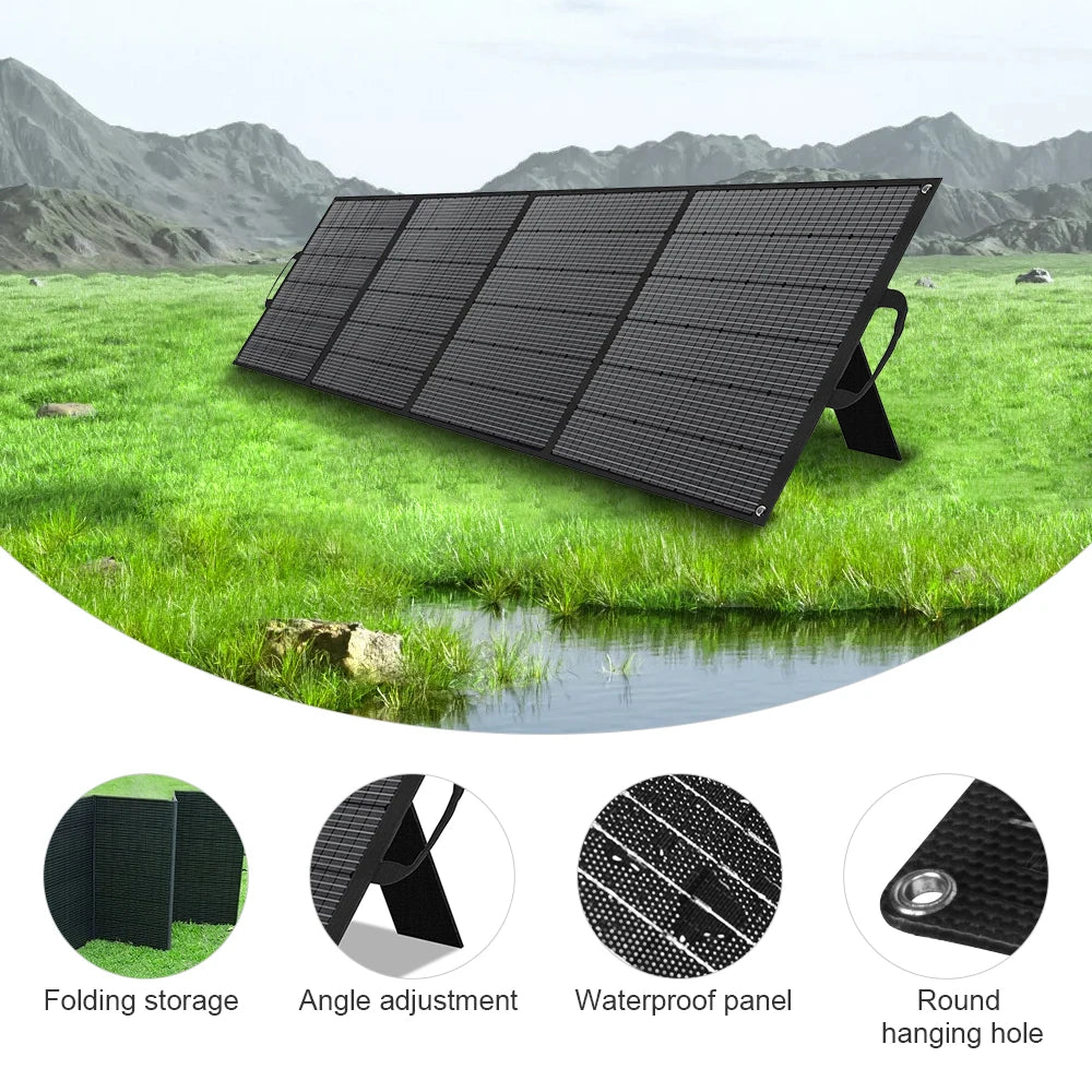 Zonnepaneel – Solar Panel – Zonnecellen – Opvouwbaar – Draagbaar – 400W Vermogen – 23% Hoog Rendement – Waterbestendig Outdoor Camping
