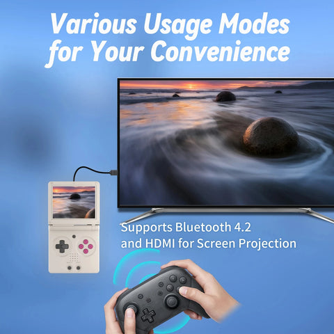 ANBERNIC RG35XXSP Retro Flip Handheld Game Console 3.5" IPS Screen Linux H700 Video Game Player Support Streaming WIFI Bluetooth