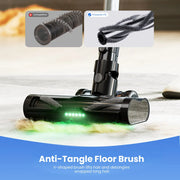 Cordless Stick Vacuum Cleaner - Stick Vacuum Cleaner - Vacuum Cleaner - Cordless Stick Vacuum Cleaner - Powerful Suction - 35Kpa - Stick Vacuum Cleaner - with green light - LED display - Anti-tangle brush - Gray