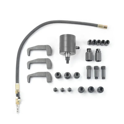 Vevor - Gereedschapskist - Pro Diesel Injector Verwijdering - Puller Pneumatische Injector Extractor - Puller Kit - Auto Gereedschap - 25 PCS - Zwart