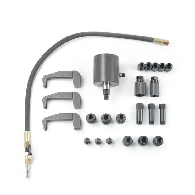 Vevor - Gereedschapskist - Pro Diesel Injector Verwijdering - Puller Pneumatische Injector Extractor - Puller Kit - Auto Gereedschap - 25 PCS - Zwart