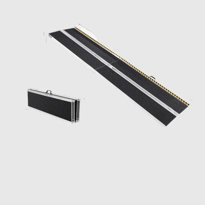 Rolstoelhelling - Drempelhulp - Drempelhulp Rubber - Oprijplaat - Drempelhulpen - Opvouwbare - 120inch - Antislip & Draagbaar - 800lbs Draagkracht - Mobiele Oplossing - Voor Scooters & Rollators