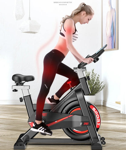 Spinningfiets – Hometrainer – Indoor Bike – Fitnessfiets – Cardiofiets – Verstelbare Weerstand 24 kg – Multifunctioneel LCD-scherm