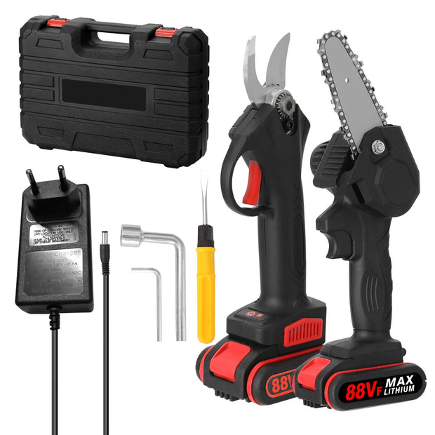 Elektrische Snoeischaar - Snoeischaar - Mini Kettingzaag - Accu Snoeischaar - 4 inch Borstelmotor - Houtbewerkingsgereedschap