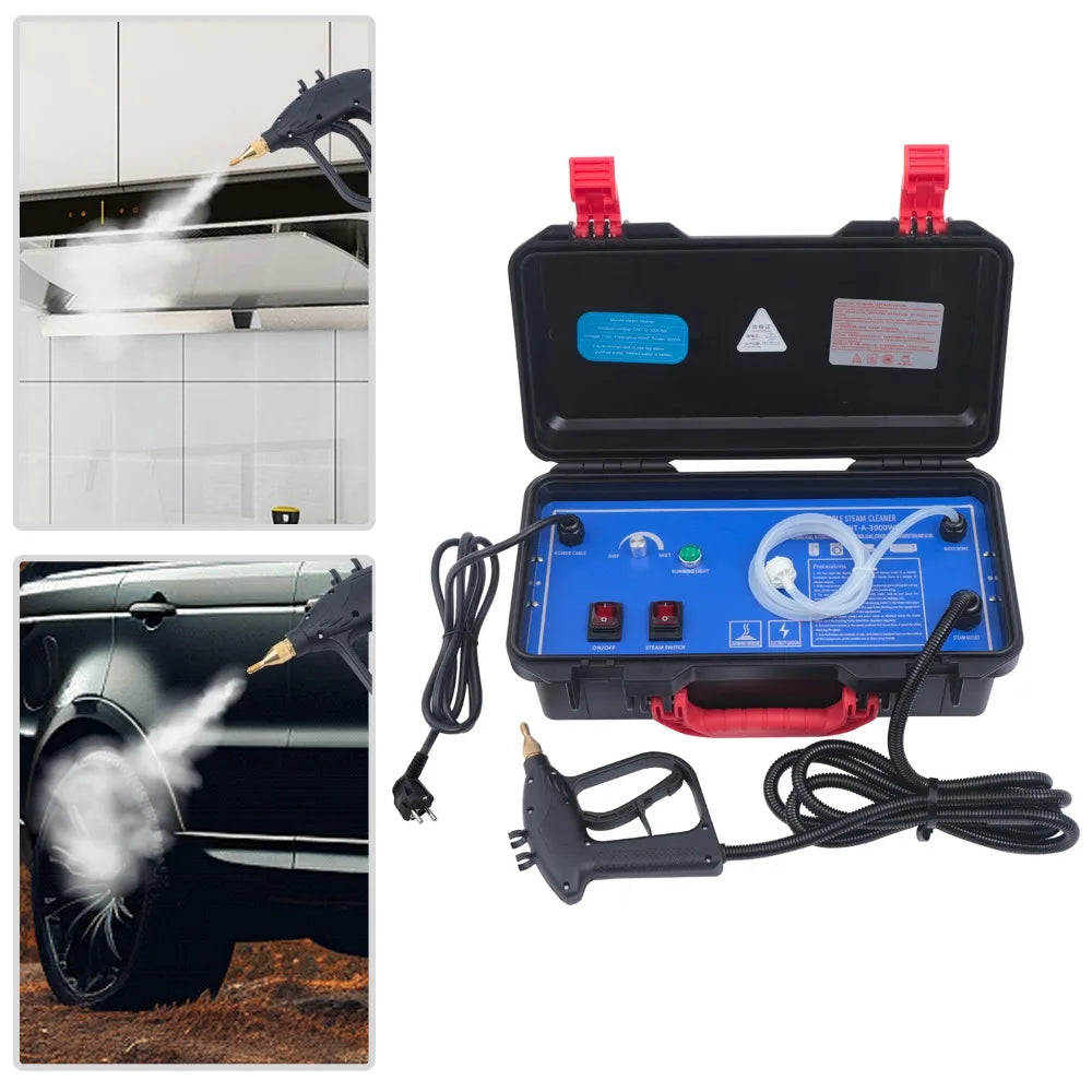 Stoomreiniger – Dampreiniger – Schoonmaakapparaat – Handstomer – 3000 W Vermogen – 130 °C Stoomtemperatuur - QUORE