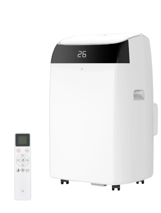 Draagbare Airconditioner – Mobiele Airco – Koelventilator – Ontvochtiger – 12.000 BTU – 50 m² – Stil Geluid - Witte Bovenkant - QUORE