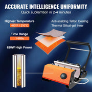 Mokpersmachine - Sublimatie Mokken - Hittepersmachine - Mokpers - 11-30Oz - Touchscreen - Automatisch Afdrukken
