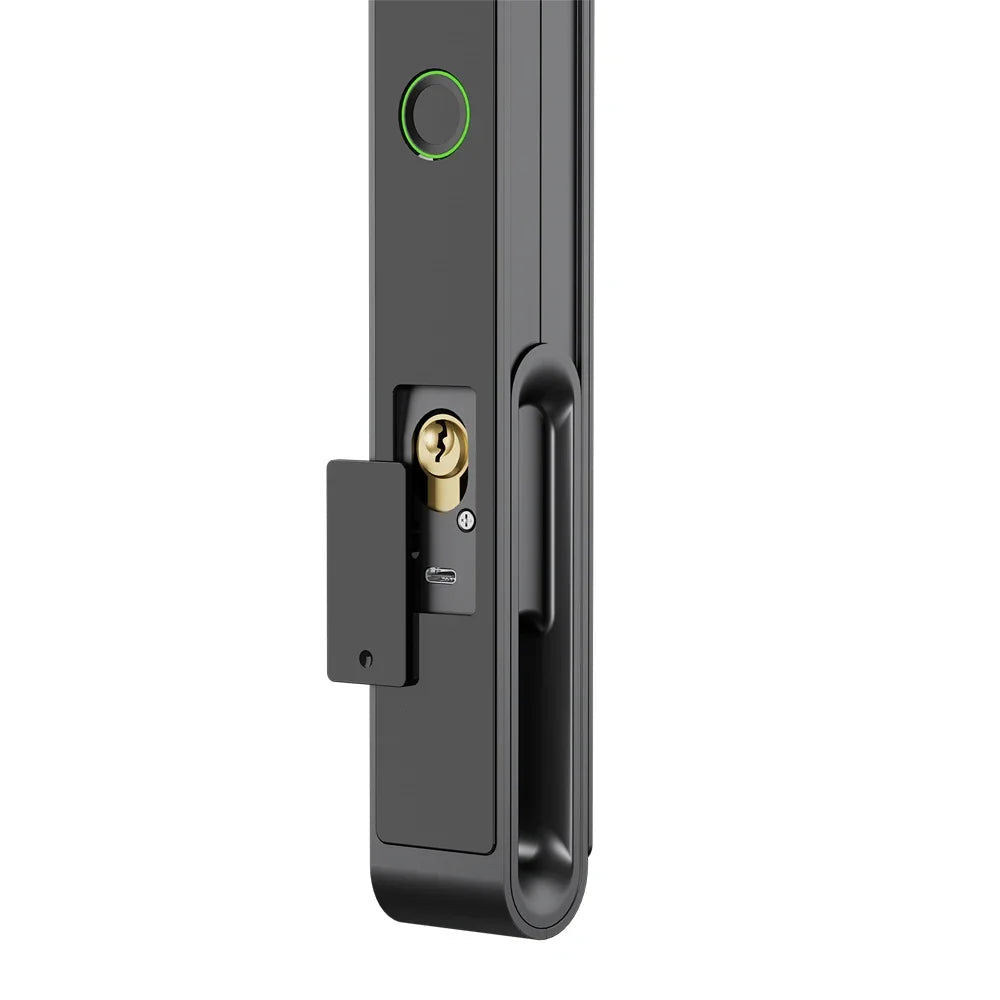 Deurslot – Slim Deurslot – Elektronisch Slot – Smart Lock – Deurklink Met Vingerafdruk – 11 Ingangsmethoden – Oplaadbare Batterij - 4585 - 22x240 - QUORE
