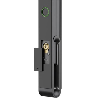 Deurslot – Slim Deurslot – Elektronisch Slot – Smart Lock – Deurklink Met Vingerafdruk – 11 Ingangsmethoden – Oplaadbare Batterij - 4585 - 22x240 - QUORE