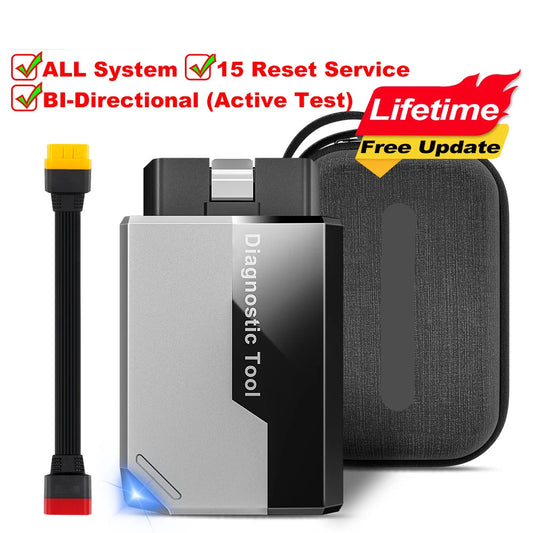 OBD2 Scanner - Diagnosecomputer - OBD - Storing Verwijderen - Uitleesapparatuur – Auto Accessoires - Auto Uitlezen - Diagnose apparatuur voor auto's - Auto Diagnose Tool met 15 Resets & Actieve Test - met Kabel