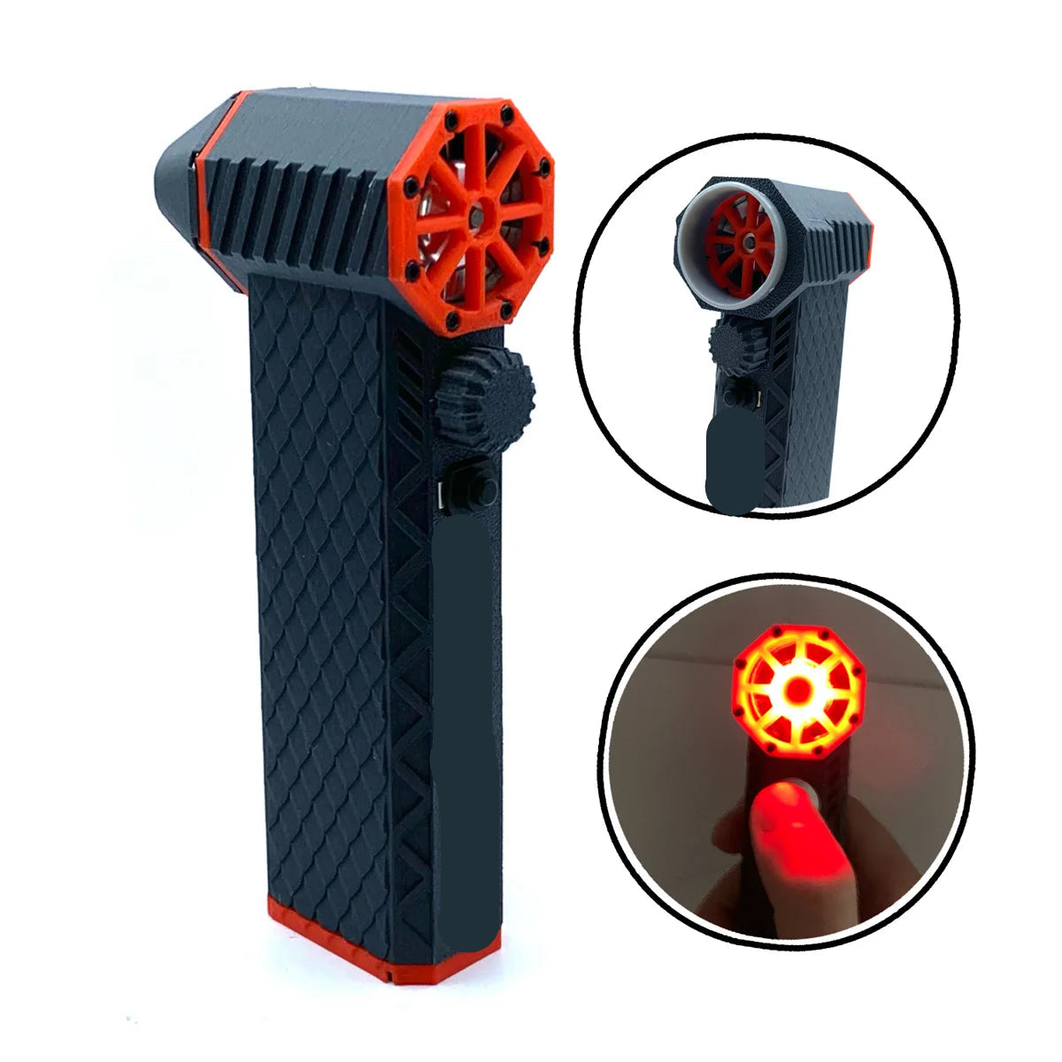 Turbo Fan - Luchtpistool - Stofblazer - Ventilator - Luchtblazer - 110000RPM - met 45m/s Windsnelheid - Borstelloze Jet Fan - Gecomprimeerde Luchtstofzuiger voor Computertoetsenborden en Elektronica - Zwart