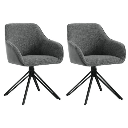 Draaistoelen – Eetkamerstoelen – Bureaustoelen – Comfortabele Stoelen – 360 Graden Draaifunctie – Bouclé En Corduroy – Max 150 Kg Draagkracht