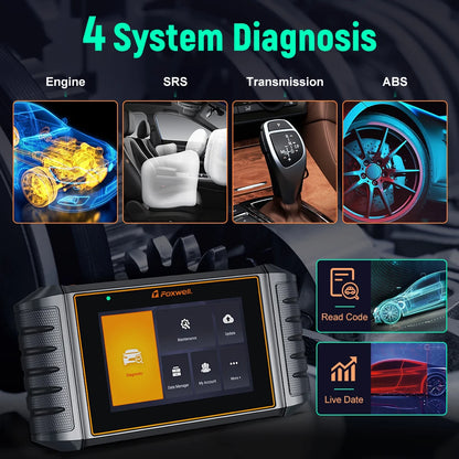 OBD2 Auto Scanner – Diagnose Scanner – Foutcode Reader – Motor Scanner – ABS Scanner – Touchscreen 5,5 Inch – Wifi Updates