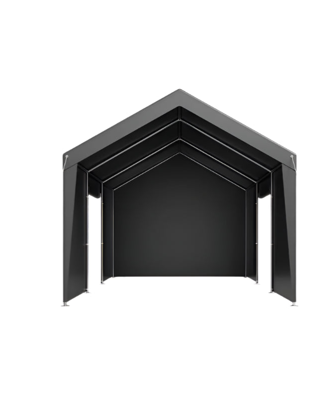 Carport – Overkapping – Garage – Buitenruimte – Beschutting – Gegalvaniseerd Staal - 12x20ft