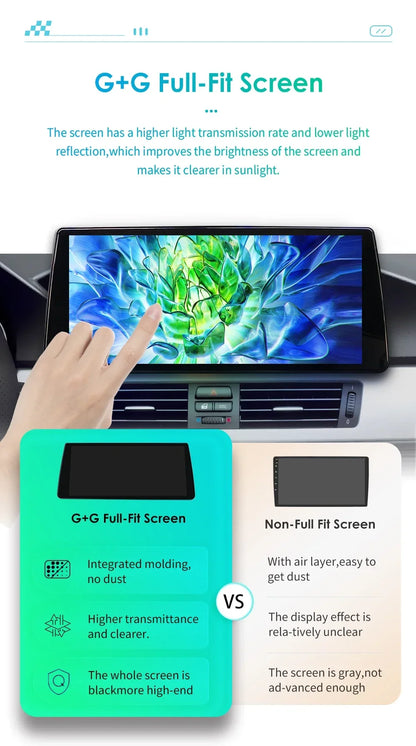 Autoradio – Auto Multimedia Speler – 2DIN Android Radio – Navigatiesysteem – CarPlay Ondersteuning – 10,33 Inch QLED Scherm – 4G LTE Verbinding