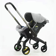Baby Wandelwagen - Buggy - Inklapbare Buggy - Opvouwbare Buggy - Inklapbare Buggy New Born - 4 in 1 -BabyWalker- Lichtgewicht - met Veiligheidskarretje Reis Systeem - Grijs