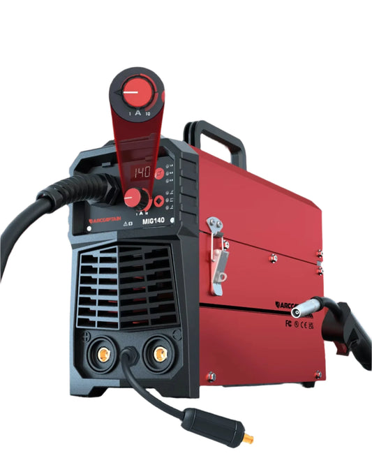 Arccaptain - Lasmachine - Elektrische Lasser - 4 in 1 - Lift Tig Argon ARC MMA Mig MAG Lasser - Geen Gas IGBT Synergy Tool - QUORE