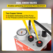 Hydrostatische Druktest Pomp - Testpomp - Hydraulische pomp - Afperspomp - Knijppomp - Waterdruktester - 60 bar/860 psi - 3,2 Gallon Tank - Waterdruktester Kit