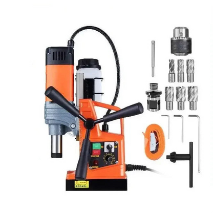 Magneetboormachine - Elektrische Boorpers - Magnetische Boormachine - Boormachine - Industriële Kernboormachine - 50mm Boordiepte - 50mm Boordiameter - 1550W - 810RPM - Voor Staal en IJzer - 1 Boor