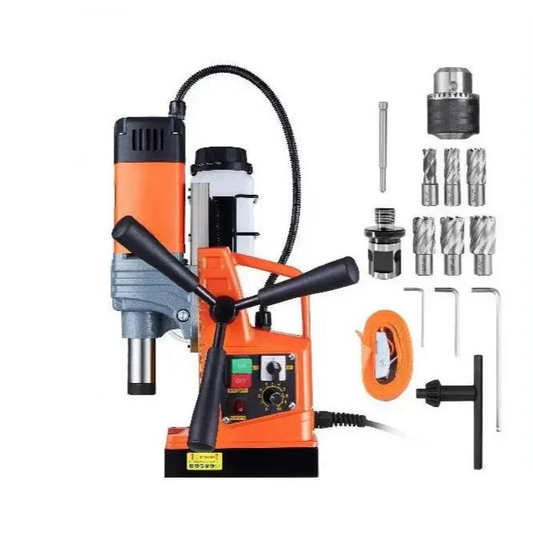 Magneetboormachine - Elektrische Boorpers - Magnetische Boormachine - Boormachine - Industriële Kernboormachine - 50mm Boordiepte - 50mm Boordiameter - 1550W - 810RPM - Voor Staal en IJzer - 1 Boor