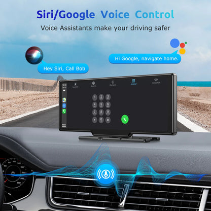 Navigatiesysteem Auto - Dashcam voor auto - GPS Navigatie - Draadloze - 4K DVR - Bluetooth Audio - ADAS Systeem - 10.26" - Achteruitrijcamera - Touchscreen