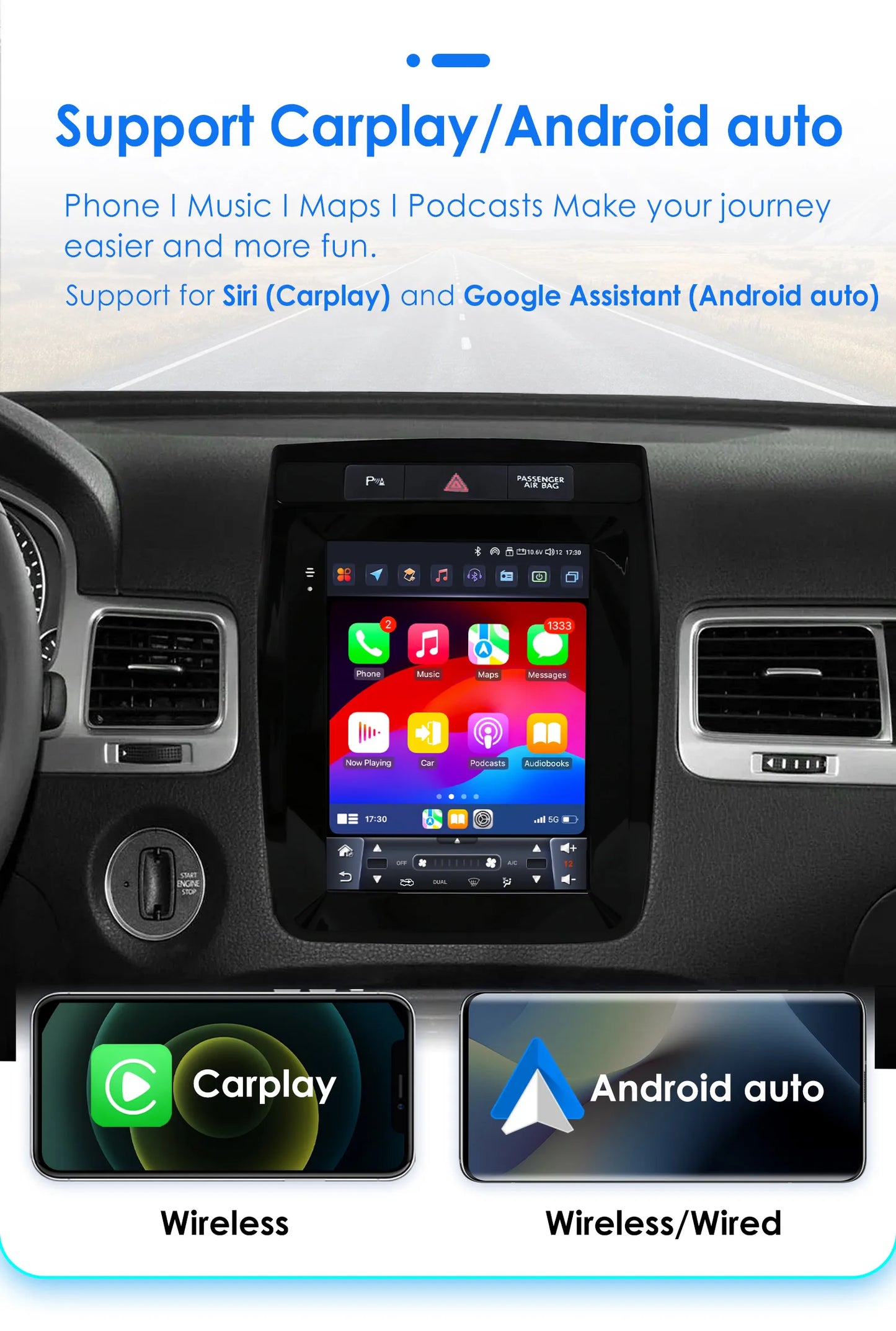 9.7INCH Android Car Radio for Volkswagen VW Touareg 2011-2017 Stereo Carplay Android Auto Multimedia Car Intelligent GPS Player